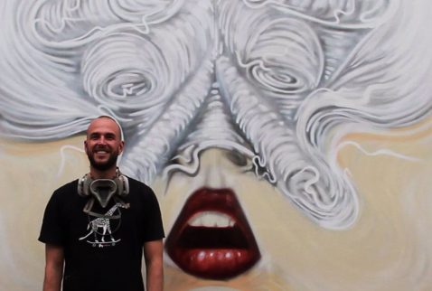 Apeseven (aka George Hambov) is an international street and fine artist. We hang a lot of work for George and his clients